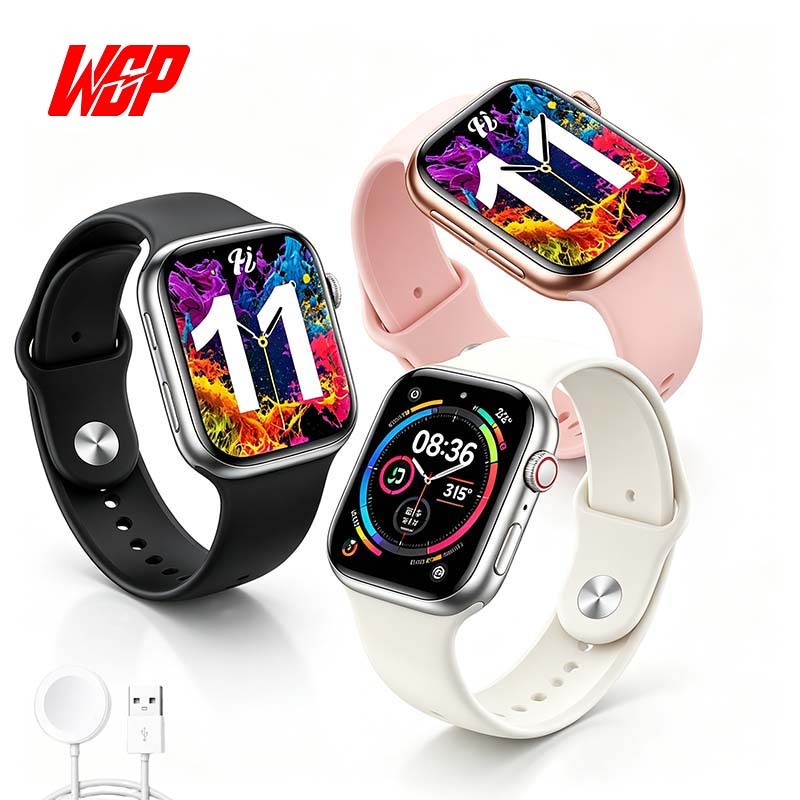 Imagem WGP Smartwatch Relógio inteligente Para Homens e Mulheres 45mm 2.01''AMOLED HD A tela à Prova de água Monitor saúde