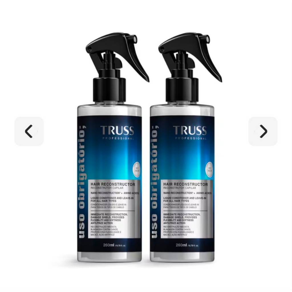 Kit truss 2 uso Obrigatorio 260ml cada tratamento reconstrutor