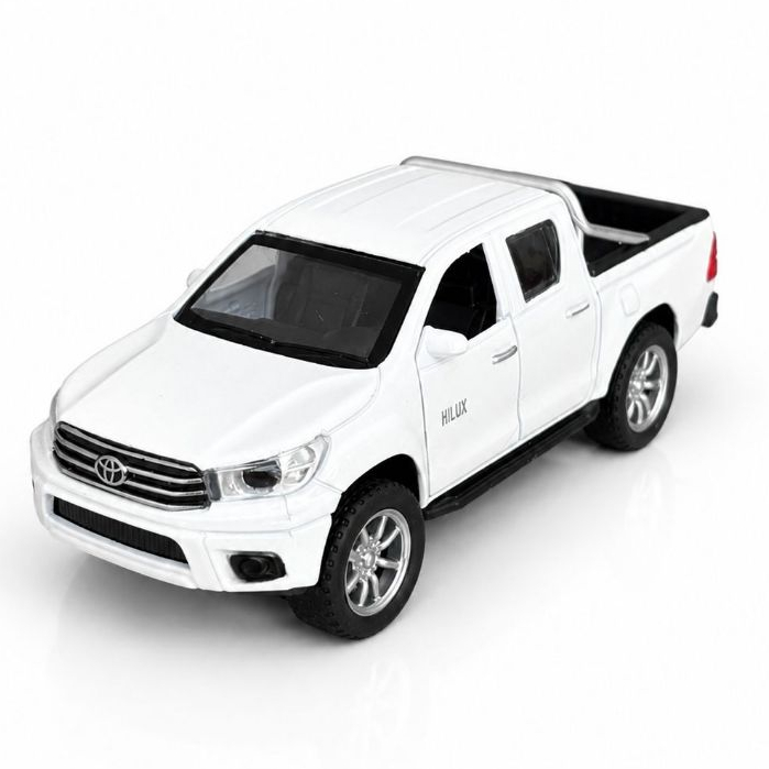 Miniatura Toyota Hilux LUZ E SOM Colecionável Carro Ferro 1:36 Metal
