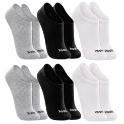 Kit 6 Meias Femininas Masculinas Hoahi Algodão Sapatilha Invisível Cano Curto Elastano