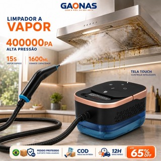 GN-Limpador a Vapor 2500W 4 BAR 1600ml 6 Níveis Vapor em 15s para Cozinha Banheiro Vidros Sofá Automóvel Casa Multiuso