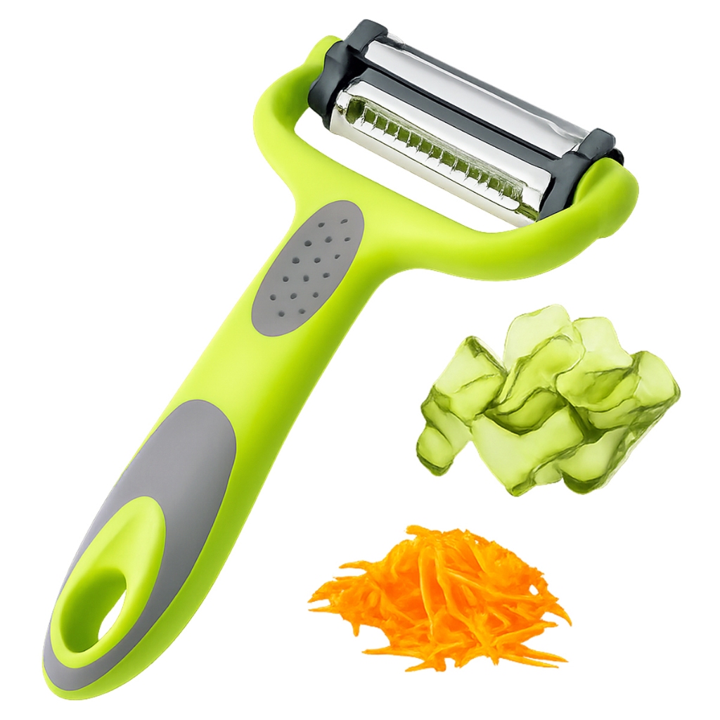 Descascador De Legumes 7 Em 1 Multifuncional Abridor Escova Fatiador Manual