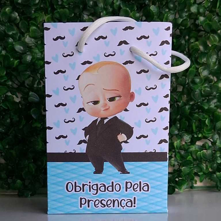 Sacolinha Personalizadas (P) para Festa Lembrancinhas Aniversário O Poderoso Chefinho