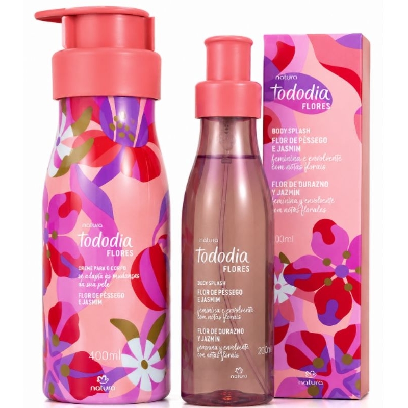 kit Natura todo dia flor de pêssego e jasmim