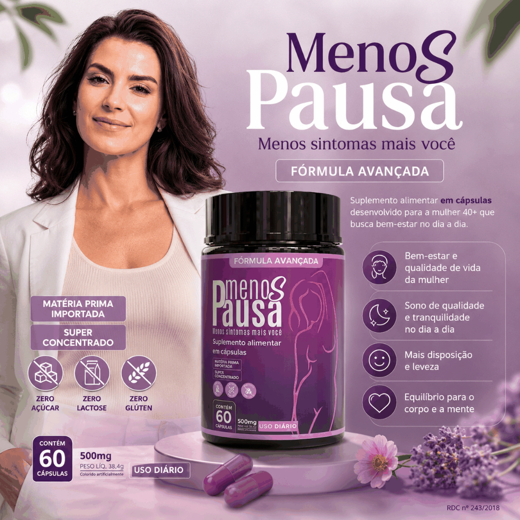 Menopausa Suplemento Alimentar Feminino Alivio dos Sintomas Da TPM e Menopausa