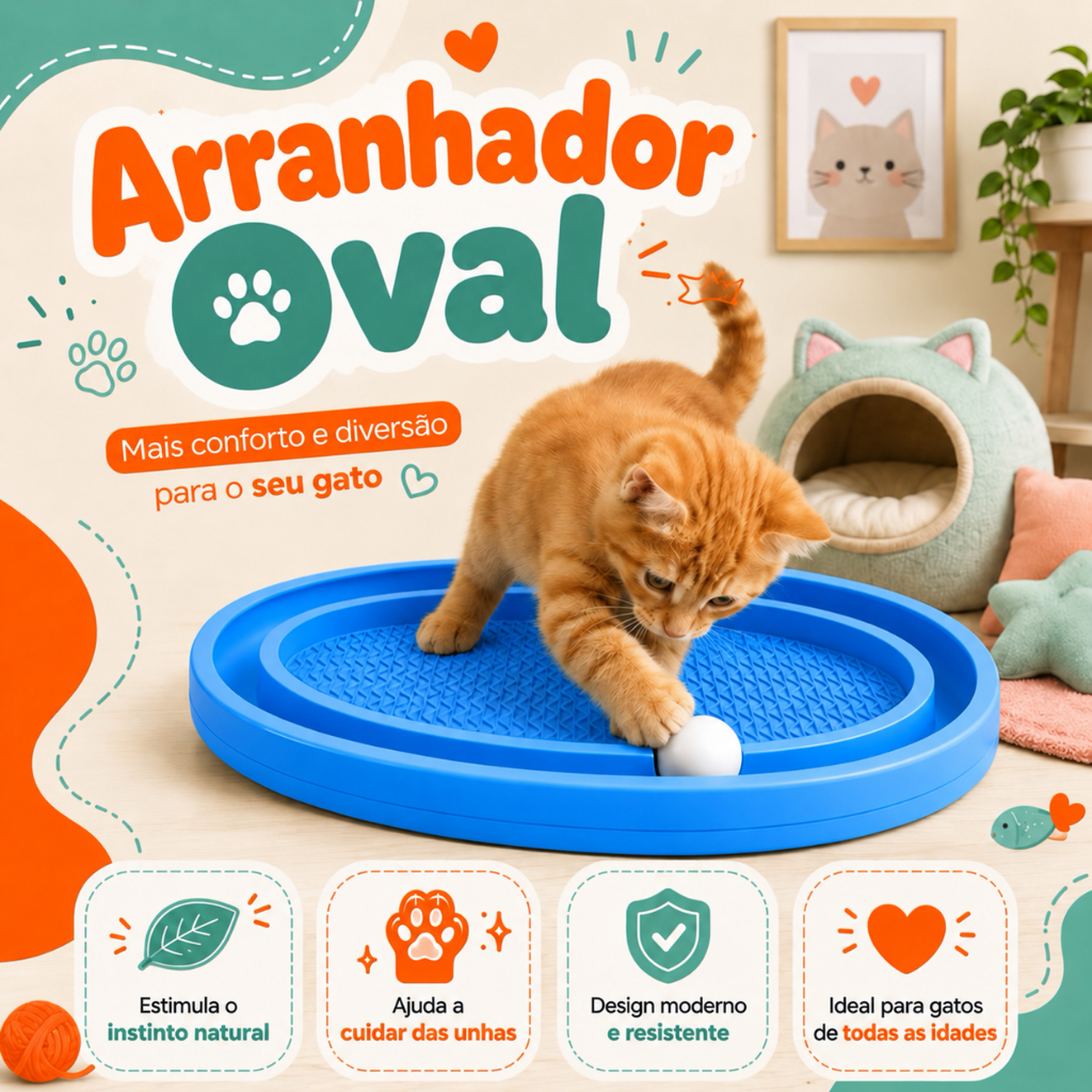 Arranhador Gato Pet Animais Felino Brinquedo Relaxante Confortavel Anti Estresse Petshop Casa Divertido