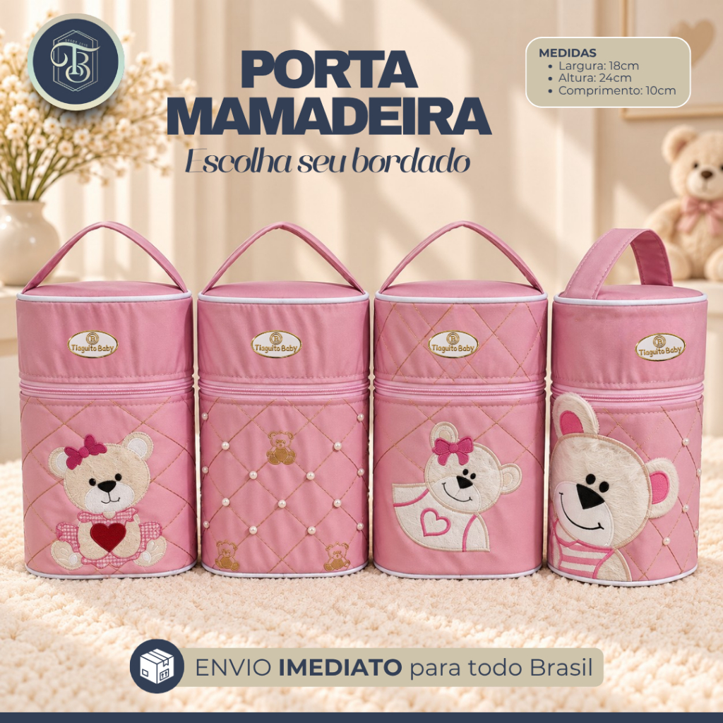 Porta Mamadeira Térmica 2 Cavidades Tiaguito Baby