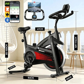 Bicicleta Spinning Ergométrica Mecânica Inércia 13kg Suporta 150kg Compacta Apartamento Fitness Profissional Silenciosa