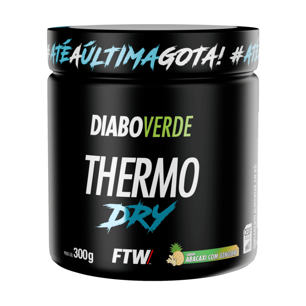 Diabo Verde #Thermo Dry 300g Sabor Abacaxi com Gengibre