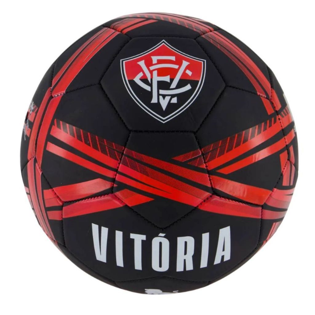 Bola Campo Oficial Esporte Clube Vitória Tamanho 5 Licenciada - 2 Opções de Cor