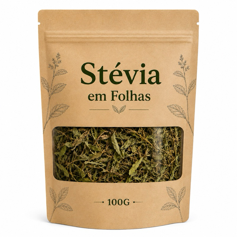 Stévia Em Folhas Adoçante Natural Premium 100g Flora Vitta