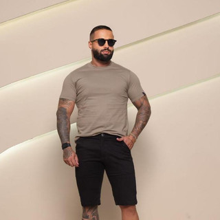 bermuda De Brim com Elastano Esporte fino social bermuda masculina leve e resistente