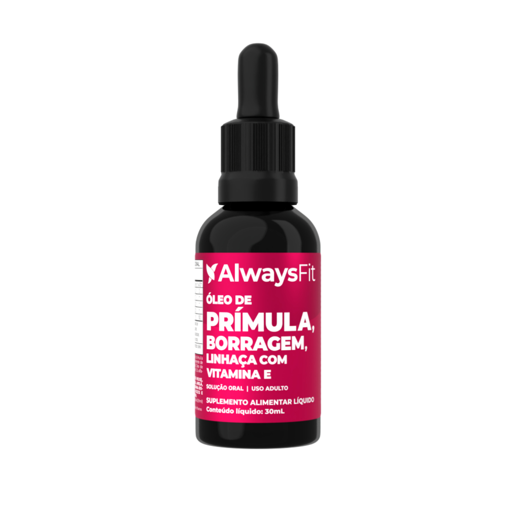 Kit 3 Composto Meno AlwaysFit | Óleo de Prímula + Óleo de Borragem + Óleo de Linhaça + Vitamina E | 30ml