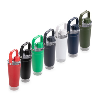 Shaker Térmico Inox Parede Dupla Mola Peneira E Compartimento