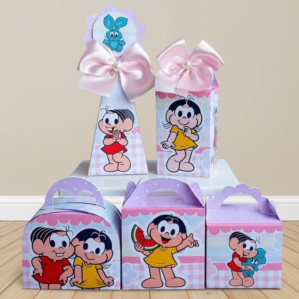 KIT FESTA PERSONALIZADO MONICA E MAGALI CANDY – ENVIADO DESMONTADO