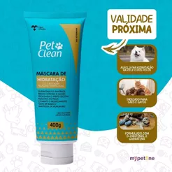 Máscara de Hidratação S.O.S Revitalizante Condicionador Cachorro e Gato Pet Clean 400g