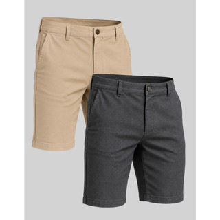 Kit 2 Bermuda Sarja Alfaiataria Masculino Social Sport Fino Shorts Chino Bolso Faca