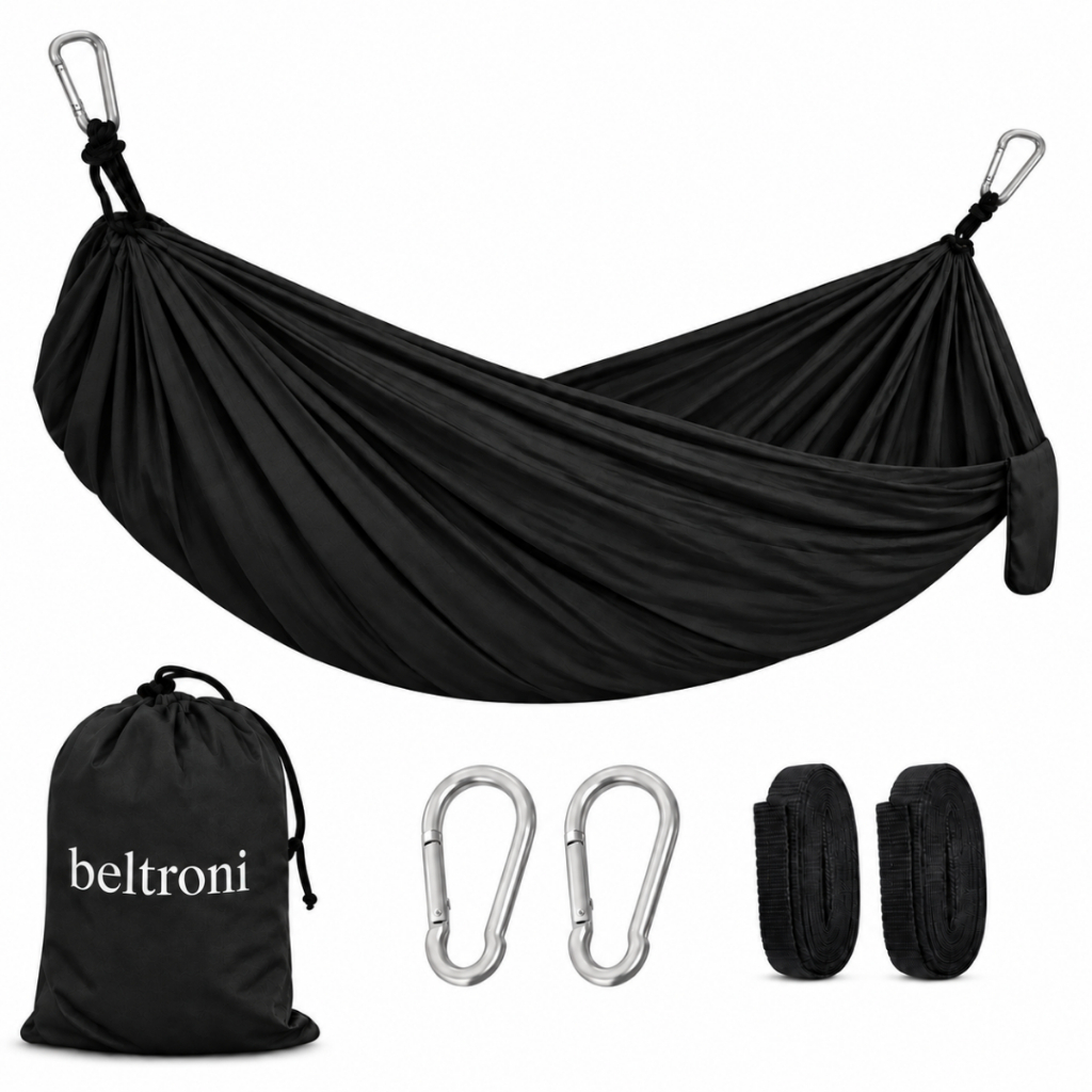 Rede Camping Nylon Compacta Impermeável Para Acampamento Motorhome Reforçada 250kg Vira Bolsa