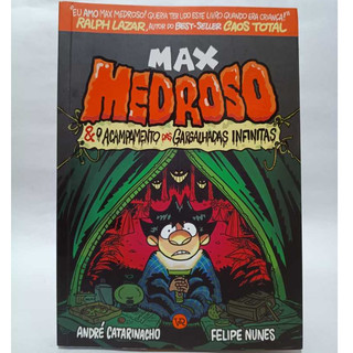 LIVRO MAX MEDROSO & O ACAMPAMENTO DAS GARGALHADAS INFINITAS - USADO - AVARIADO