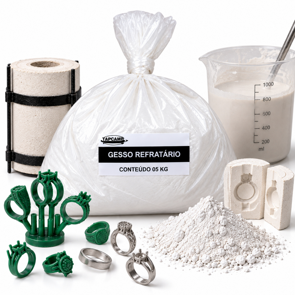 05 Kg Gesso Refratário PARA Fundição Metais (cera Perdida)