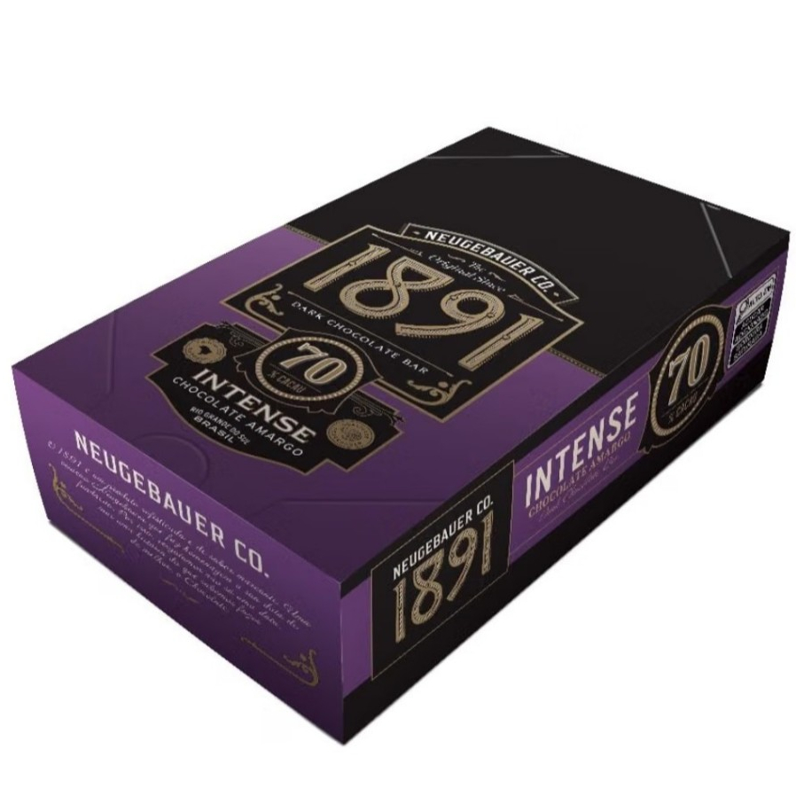 Chocolate Neugebauer Intense 70% Cacau Display Com 40 unidade de 9g