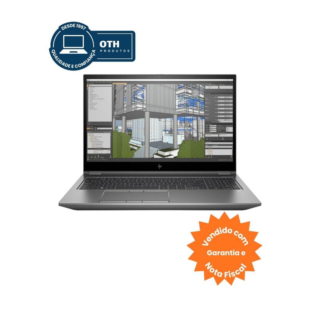 Notebook HP ZBook Fury 15 G7, 15.6", i7 10ª Geração, 16GB, SSD 512GB, RTX 3000 6GB