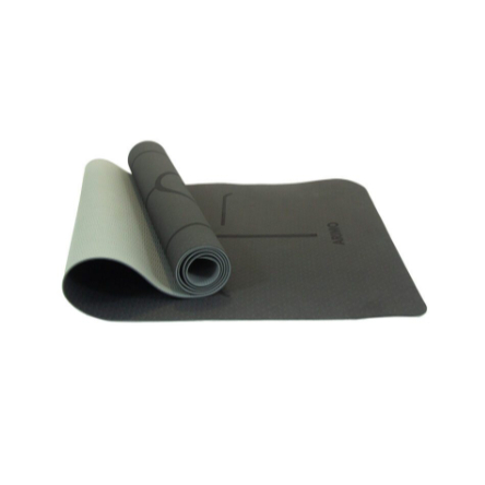 Tapete De Yoga Arimo Balance Slim 4mm TPE Onix Linhas Antiderrapante Biodegradavel Leve Alca Bolsa