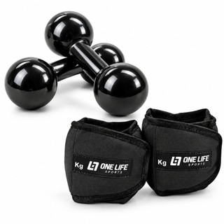 Kit Caneleira Profissional 2kg Par Halter 2kg Musculação Academia Treino Fortalecimento de braços