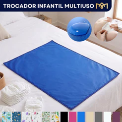 Trocador Dupla Face Infantil Impermeável Protetor Geriátrico Portátil Higiênico