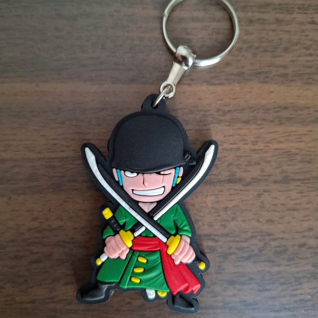 Chaveiro One Piece Luffy Ace Zoro Law Emborrachado