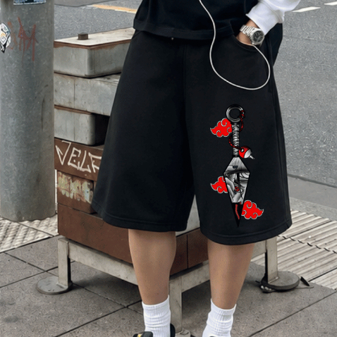 Bermuda Baggy Estampada Casual Streetwear Oversized Confortável Básica Estilosa Short Balão Style Bolsos Flanelados