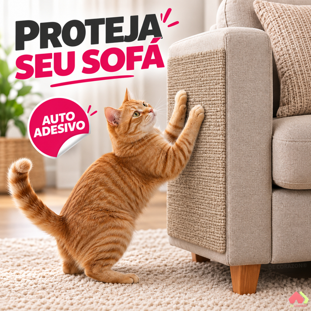 Arranhador de Gato Arranhadores para Gatos Protetor de Sofa Cama Torre Parede Canto de Sofá