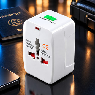 Adaptador Tomada Universal Bivolt Benjamim Padrão Internacional Para Vigem Eua UK US