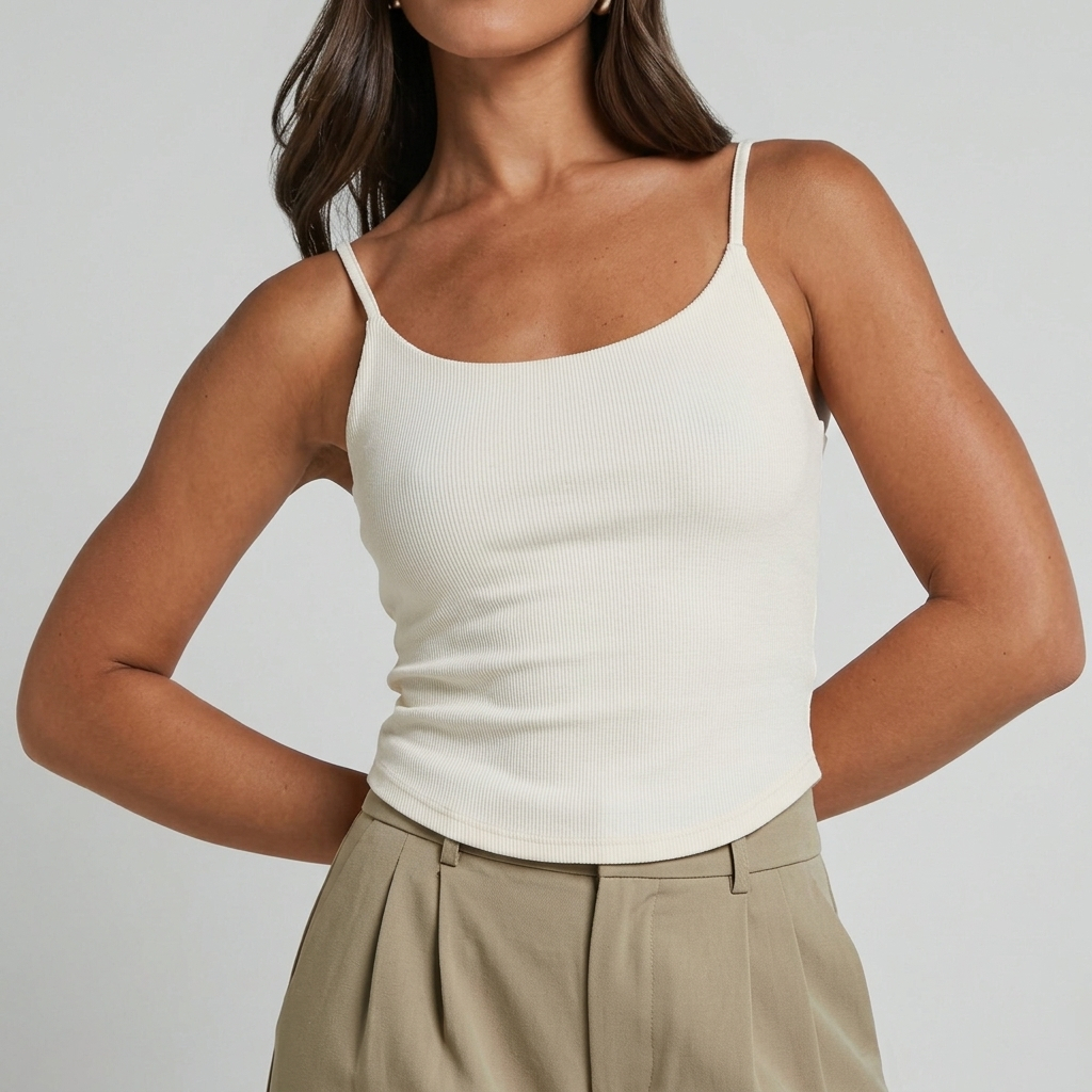 Blusinha Regata Branca Casual Moda Feminina Tendencia Blogueira Malha Leve Premium