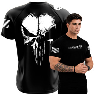 Camiseta Dry Fit Original Muscle Fit Militar Masculina Comandos p/Treino