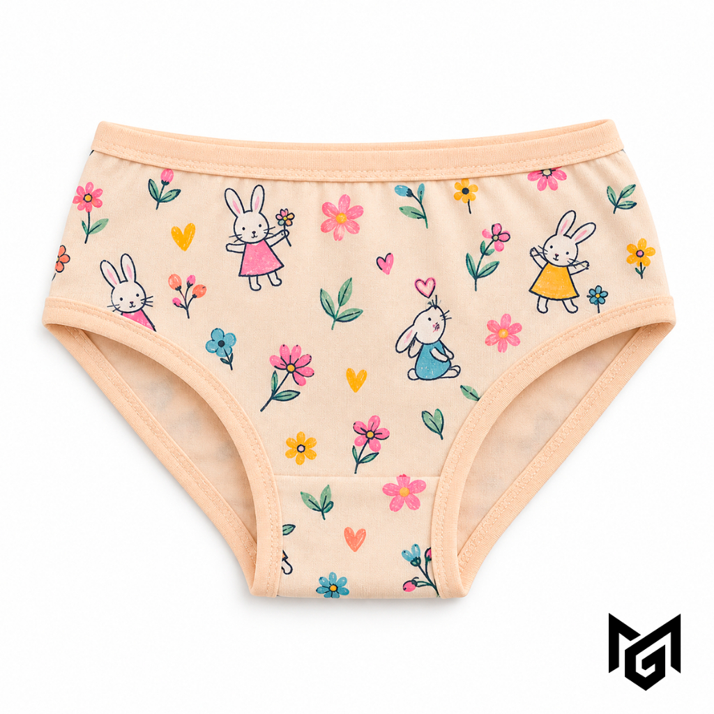 Calcinha Tanga Infantil Feminina Menina Algodão Macia Confortável Estampas Sortidas
