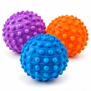 Kit com 3 Bolas Cravo para Exercícios Fitness, Treino em Casa e Atividades Físicas, Acessório para Treinamento