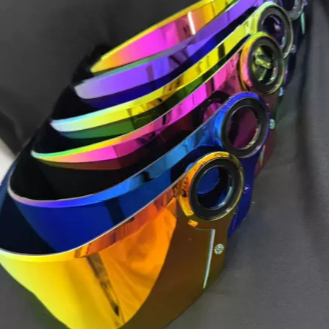 Viseira Iridium Colorida para Capacete LS2 FF358 FF396 FW3 GT GT2 HELT STRADA – Lente Espelhada Anti-Risco