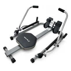 Máquina de Remo Simulador Hidráulico Duplo Monitor Lcd Mile Fitness Aparelhos de Musculação em Casa
