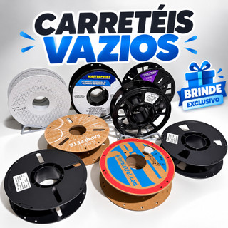 Carretéis Vazios para Filamento Impressora 3D Marcas Variadas