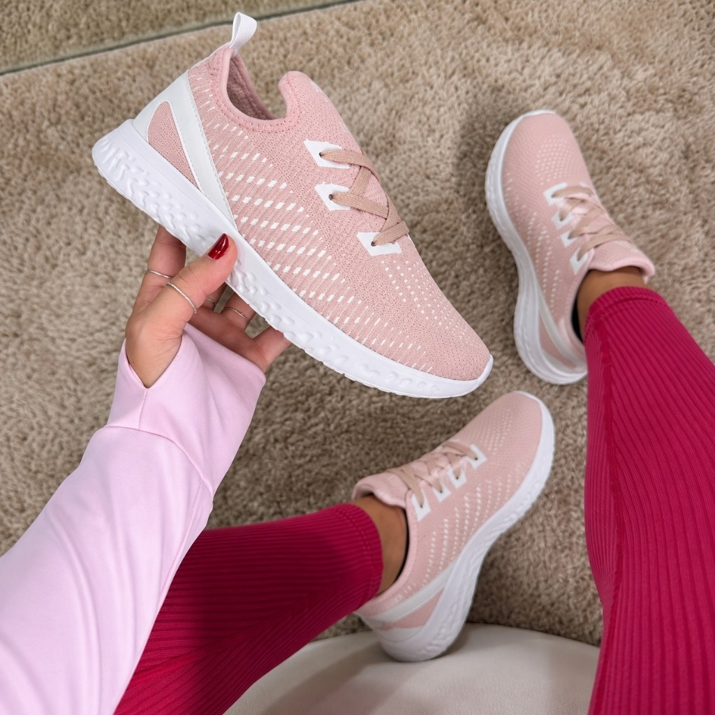 Tênis Feminino e Masculino Caminhada Academia Treino Corrida Esportivo Confortável Macio Leve Promoção Envio Imediato