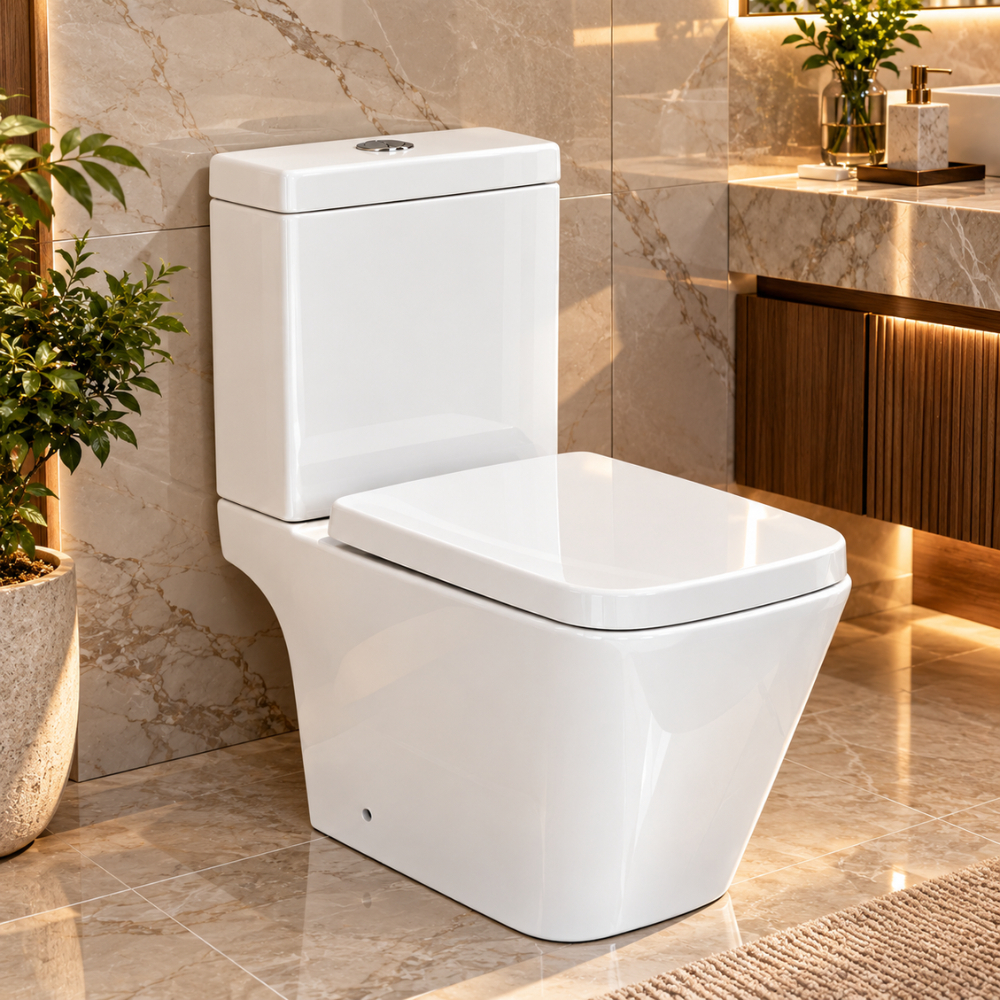 Vaso Sanitário Confort Plus com Caixa Acoplada Assento Soft Close Branco