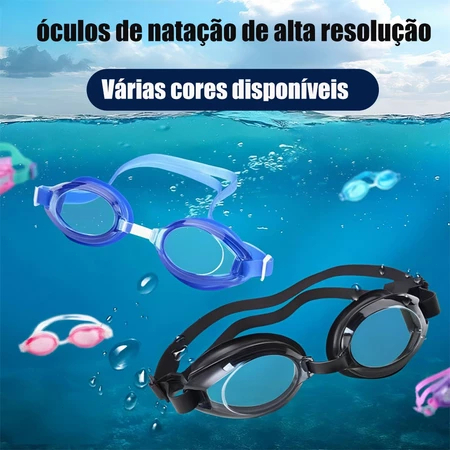 Óculos de Natação Anti-Neblina HD - Confortável，à Prova d’Água，Adultos e Adolescentes