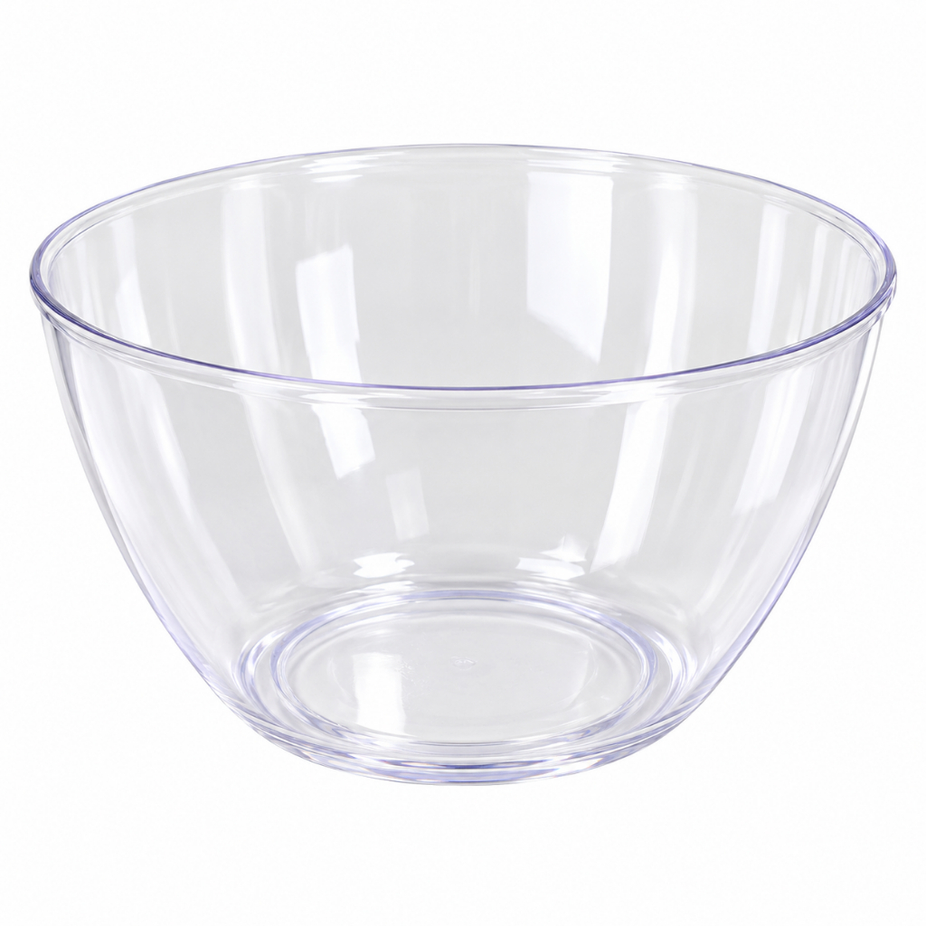Saladeira Transparente 800ml Tigela para Salada Frutas Acrílico Ercaplast.