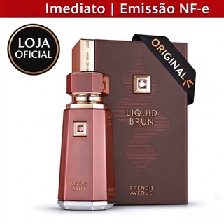 Frete Grátis Perfume Arabe Original French Avenue Liquid Brun Regular Edition Masculino 100ml