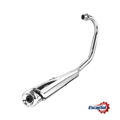 Escapamento Fan 125 2009/2019 C/protetor Modelo Turuna