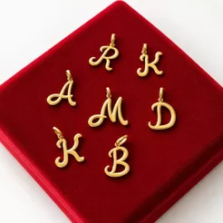 Pingente Moeda Antiga Letras Temos Todas A Letras Cor Ouro 18k Envio Imediato