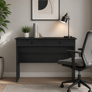 Mesa Escrivaninha 2 Gavetas para Notebook e Computador Espaço de Estudos Home Office Escritório Quarto Funcional - Cores