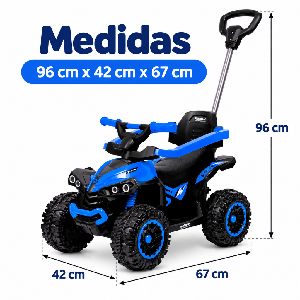 Quadriciclo Carrinho elétrico 6V Maral Pimpi infantil Suporta até 23kg Luzes no Farol e Som · foto 2