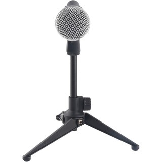 Tripé De Mesa Para Microfone Móvel Em Metal E Polietileno Com Base Móvel E Fácil Montagem